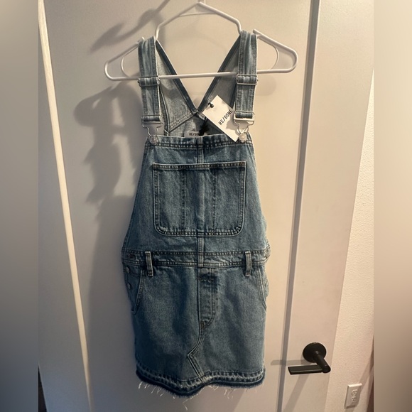 🆕 Re/done Levi’s The Overall Dress in light wash blue Azulito , size XS - Picture 1 of 5
